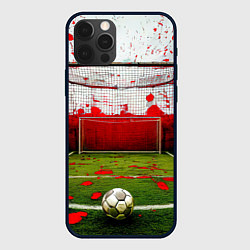 Чехол для iPhone 12 Pro Max Мини-футбол, цвет: 3D-черный