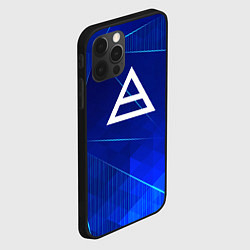 Чехол для iPhone 12 Pro Max Thirty Seconds to Mars blue poly, цвет: 3D-черный — фото 2