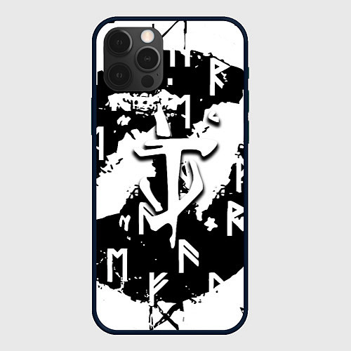 Чехол iPhone 12 Pro Max Doom символы краски / 3D-Черный – фото 1