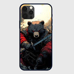 Чехол iPhone 12 Pro Max Медведь самурай
