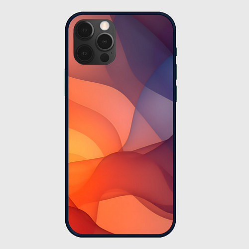 Чехол iPhone 12 Pro Max Летящая вуаль / 3D-Черный – фото 1