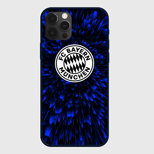 Чехол iPhone 12 Pro Max Bayern blue energy / 3D-Черный – фото 1