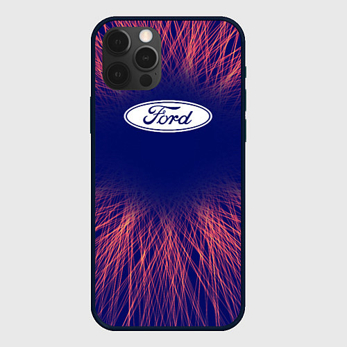 Чехол iPhone 12 Pro Max Ford red energy / 3D-Черный – фото 1