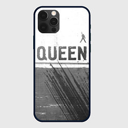 Чехол для iPhone 12 Pro Max Queen - white gradient посередине, цвет: 3D-черный