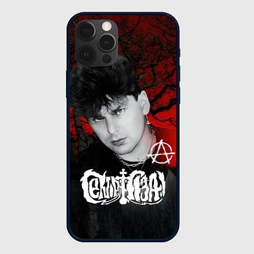 Чехол iPhone 12 Pro Max Сектор газа красный лес / 3D-Черный – фото 1