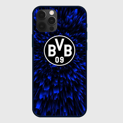 Чехол iPhone 12 Pro Max Borussia blue energy / 3D-Черный – фото 1