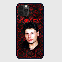 Чехол iPhone 12 Pro Max Сектор газа красные узоры