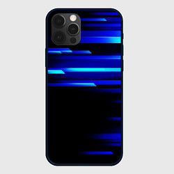 Чехол для iPhone 12 Pro Max Color blue black, цвет: 3D-черный