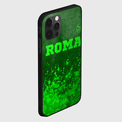 Чехол для iPhone 12 Pro Max Roma - green gradient посередине, цвет: 3D-черный — фото 2