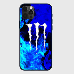 Чехол для iPhone 12 Pro Max Monster energy синий дым, цвет: 3D-черный