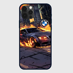 Чехол для iPhone 12 Pro Max BMW максимальная скорость, цвет: 3D-черный