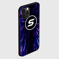 Чехол для iPhone 12 Pro Max Skillet neon energy, цвет: 3D-черный — фото 2