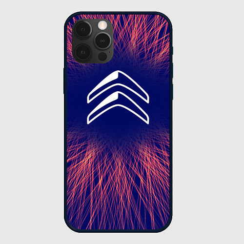 Чехол iPhone 12 Pro Max Citroen red energy / 3D-Черный – фото 1