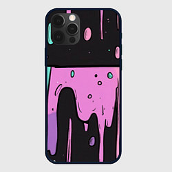 Чехол iPhone 12 Pro Max Стекающая краска текстура