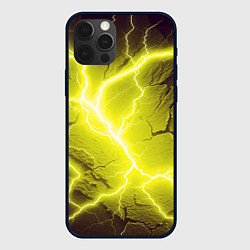 Чехол для iPhone 12 Pro Max Color yellow black, цвет: 3D-черный