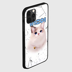 Чехол для iPhone 12 Pro Max Inzoi кошечка на белом фоне, цвет: 3D-черный — фото 2