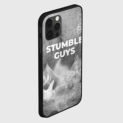 Чехол для iPhone 12 Pro Max Stumble Guys - grey gradient посередине, цвет: 3D-черный — фото 2