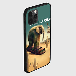Чехол для iPhone 12 Pro Max Слон кактус - брейнрот мем, цвет: 3D-черный — фото 2