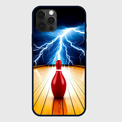 Чехол iPhone 12 Pro Max Кегля для боулинга и молния