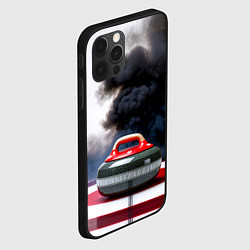 Чехол для iPhone 12 Pro Max Камень для кёрлинга в черном дыму, цвет: 3D-черный — фото 2