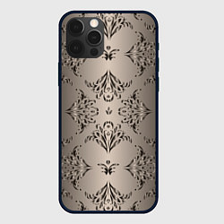 Чехол для iPhone 12 Pro Max Узоры с градиентом, цвет: 3D-черный