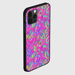 Чехол для iPhone 12 Pro Max Неоновые фрукты, цвет: 3D-черный — фото 2