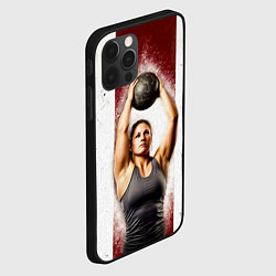 Чехол для iPhone 12 Pro Max Толкательница ядра, цвет: 3D-черный — фото 2