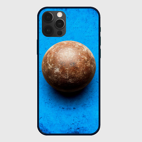 Чехол iPhone 12 Pro Max Ядро для талкания на синем / 3D-Черный – фото 1