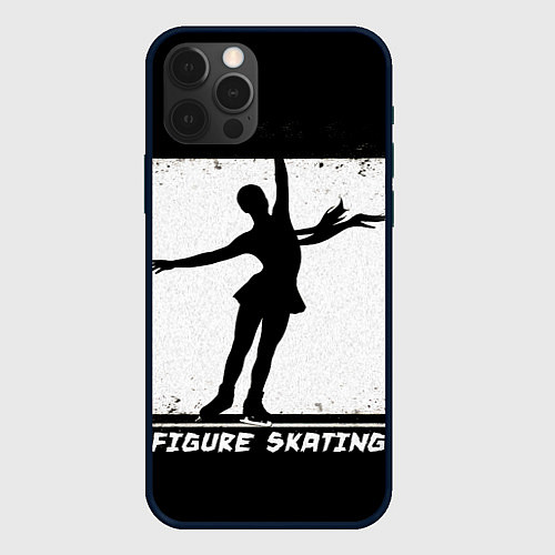 Чехол iPhone 12 Pro Max Figure skating / 3D-Черный – фото 1