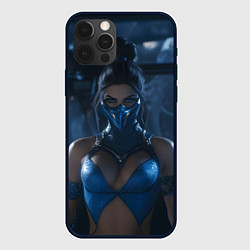 Чехол для iPhone 12 Pro Max Китана в металлической маске, цвет: 3D-черный