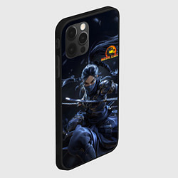 Чехол для iPhone 12 Pro Max Китана в прыжке, цвет: 3D-черный — фото 2