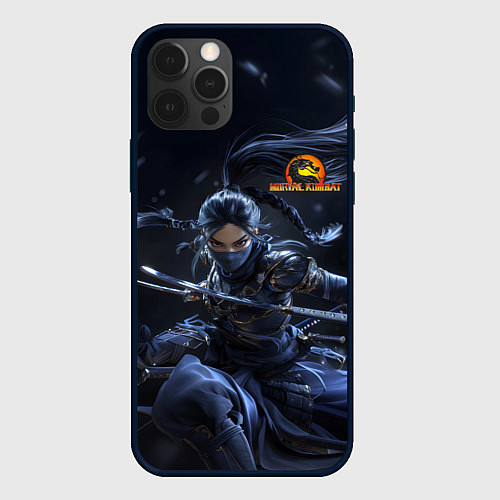 Чехол iPhone 12 Pro Max Китана в прыжке / 3D-Черный – фото 1