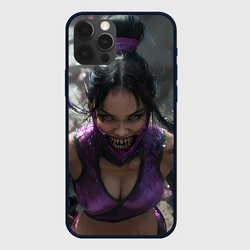 Чехол iPhone 12 Pro Max Кровожадная Милина / 3D-Черный – фото 1