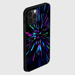 Чехол для iPhone 12 Pro Max Neon rods, цвет: 3D-черный — фото 2