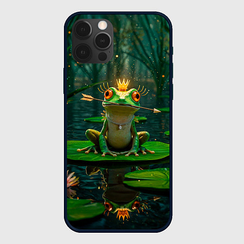 Чехол iPhone 12 Pro Max Царевна лягушка русские сказки / 3D-Черный – фото 1