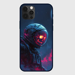 Чехол iPhone 12 Pro Max Скелет космонавта под луной