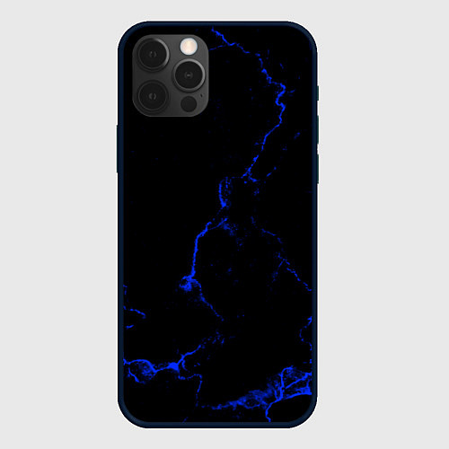 Чехол iPhone 12 Pro Max Color black blue / 3D-Черный – фото 1