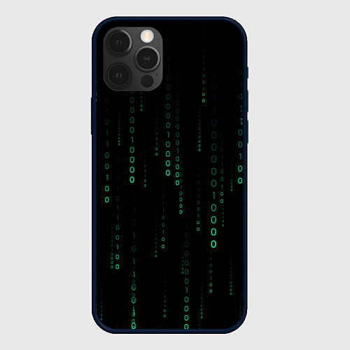 Чехол iPhone 12 Pro Max Color black turquoise / 3D-Черный – фото 1