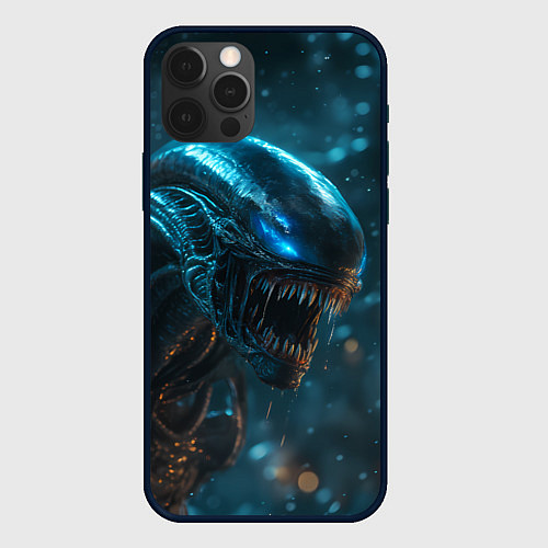 Чехол iPhone 12 Pro Max Alien space / 3D-Черный – фото 1