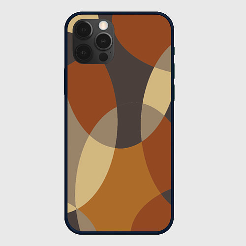 Чехол iPhone 12 Pro Max Графические цветные текстуры и паттерны / 3D-Черный – фото 1