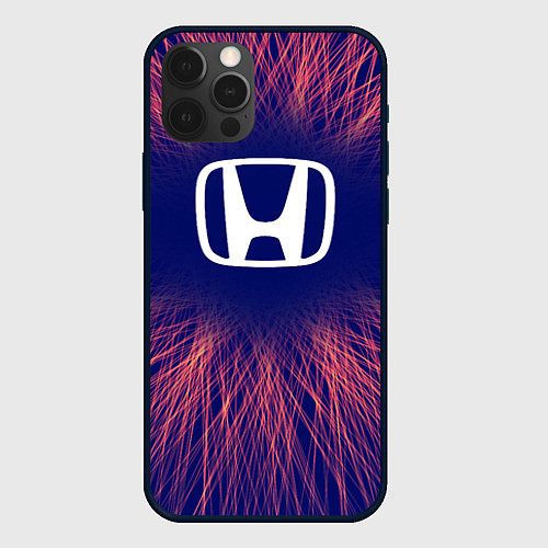 Чехол iPhone 12 Pro Max Honda red energy / 3D-Черный – фото 1