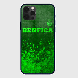 Чехол для iPhone 12 Pro Max Benfica - green gradient посередине, цвет: 3D-черный