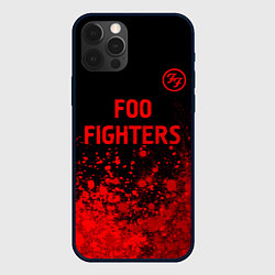 Чехол для iPhone 12 Pro Max Foo Fighters - red gradient посередине, цвет: 3D-черный