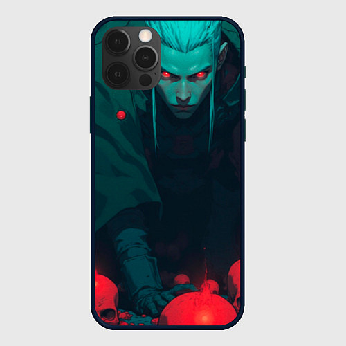 Чехол iPhone 12 Pro Max Мастер черепов - колдун / 3D-Черный – фото 1