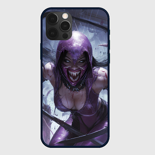 Чехол iPhone 12 Pro Max Милина без маски / 3D-Черный – фото 1