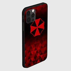 Чехол для iPhone 12 Pro Max Resident Evil red poly, цвет: 3D-черный — фото 2