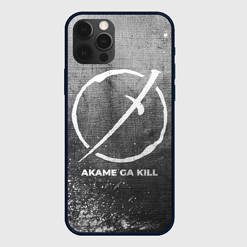 Чехол iPhone 12 Pro Max Akame ga Kill - grey gradient / 3D-Черный – фото 1