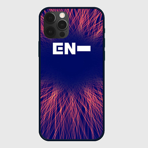 Чехол iPhone 12 Pro Max Enhypen red energy / 3D-Черный – фото 1