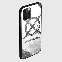 Чехол для iPhone 12 Pro Max CreepyPasta - white gradient, цвет: 3D-черный — фото 2