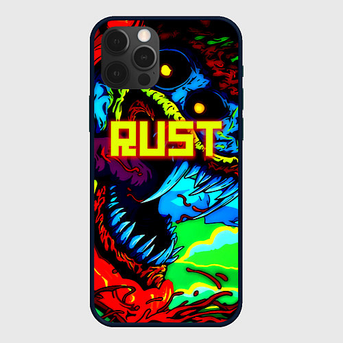 Чехол iPhone 12 Pro Max Rust hyperbeast / 3D-Черный – фото 1